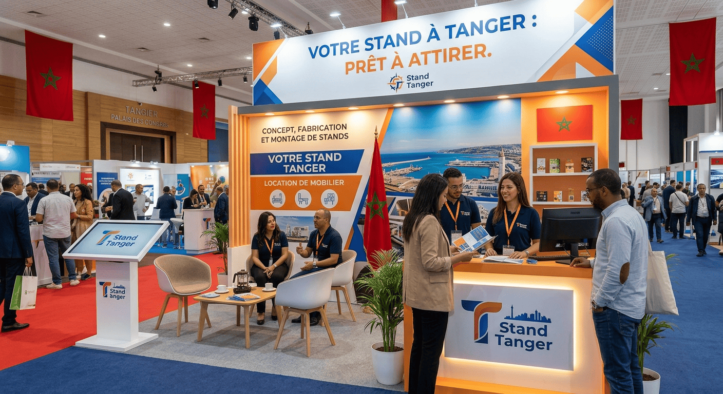 Stand d'exposition modulaire à Tanger, Maroc